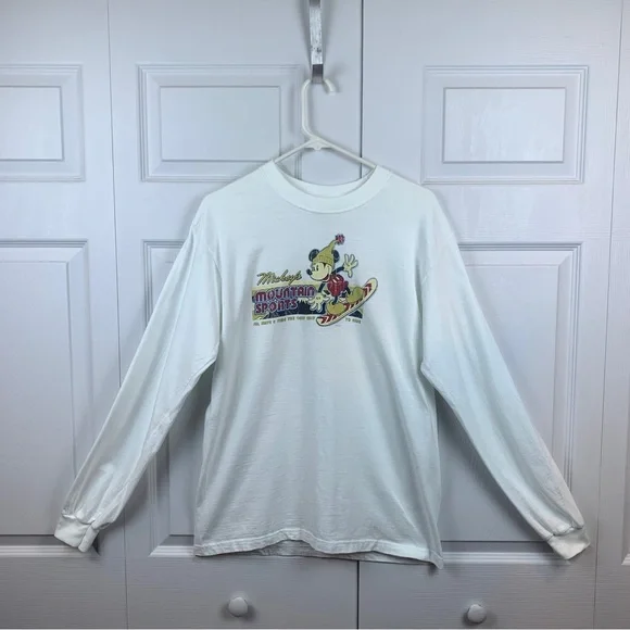 Disney Store Exclusive Mickey Mountain Sports Long Sleeve tee shirt - Picture 1 of 4